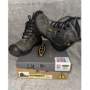 Keen Dover Men's 9.5 D Composite Toe Waterproof Boot 1021469 Magnet Black 6"